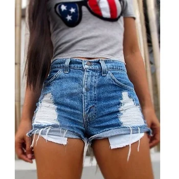 

Summer Fashion Women Blue Shorts Casual Denim Shorts