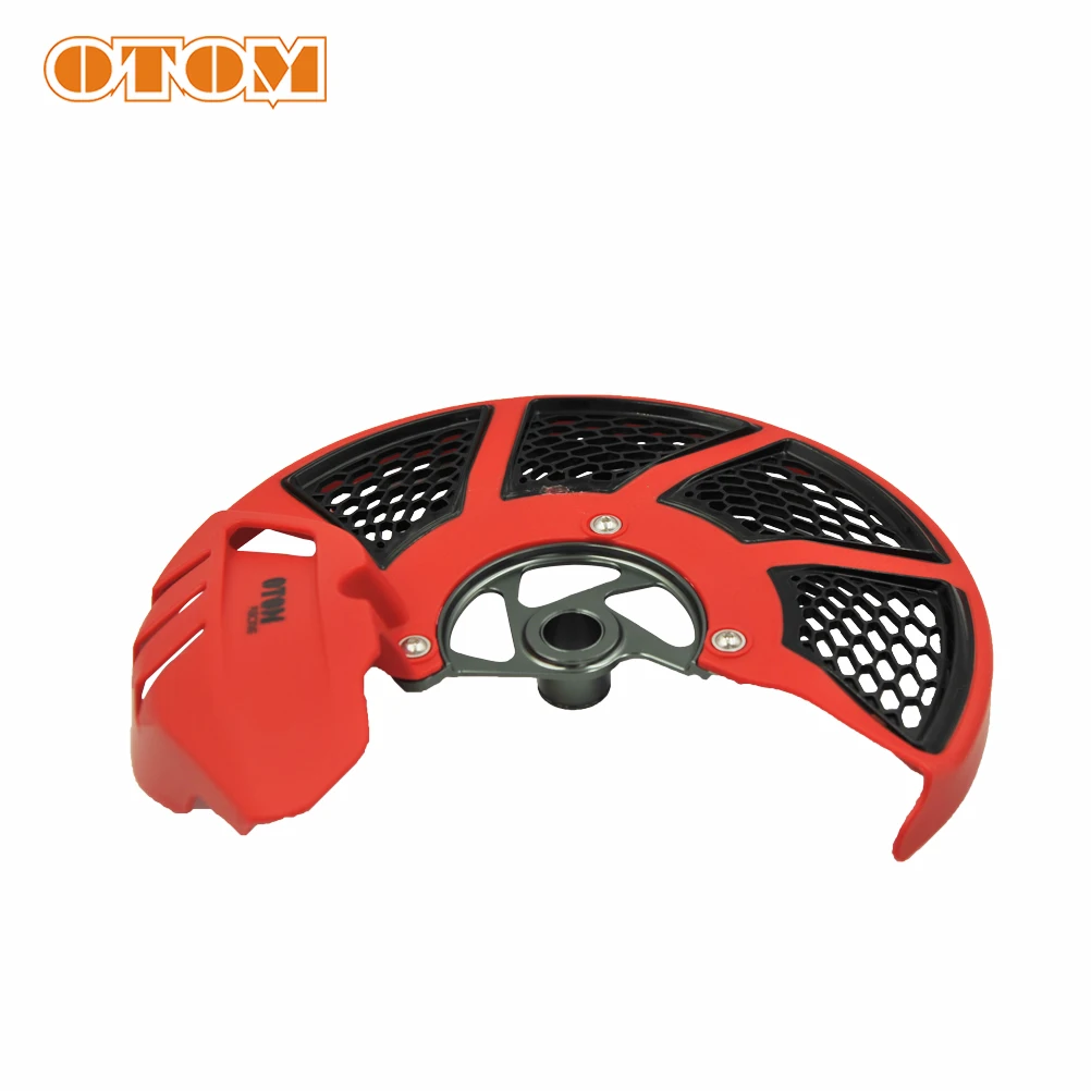 Red OTOM Кроссовый передний тормозной диск защитная крышка защита ротора защитная сетка для диафрагмы 20 мм Honda CR CRF 125R 250R 250X 450R - Цвет: Red