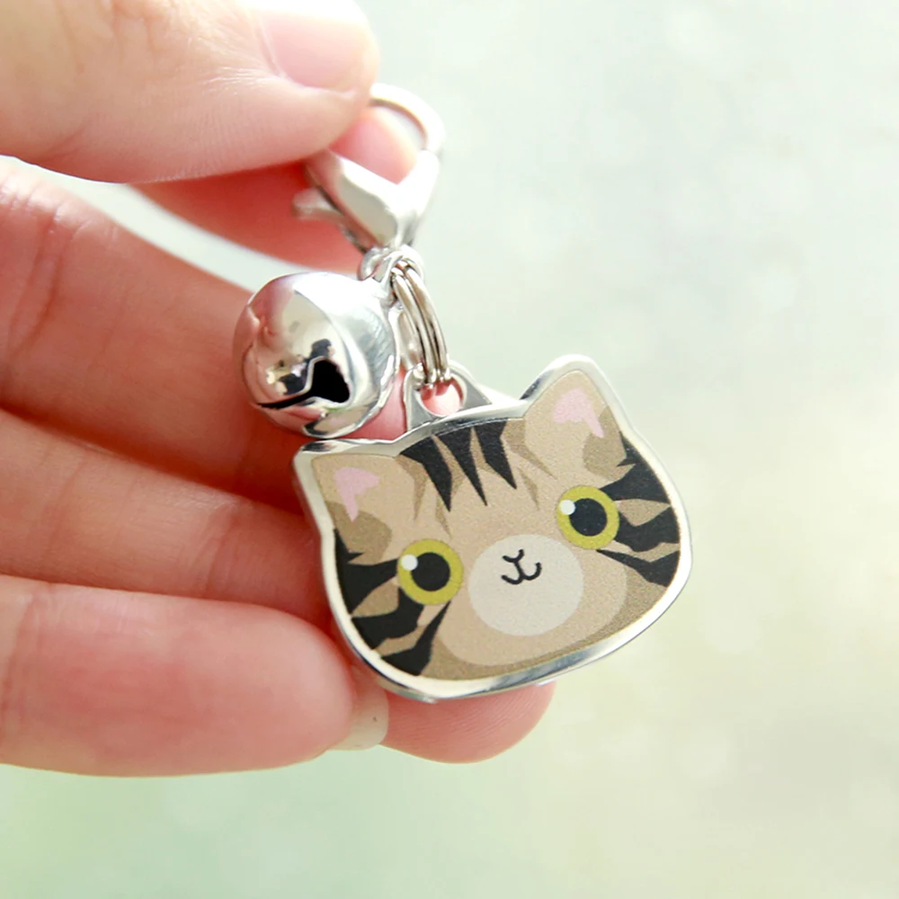 Personalized Cat Tag With Icon Handmade Acrylic ID Tag for Cats Collar  Kitten Adorable Nameplate Pendent Pet Products