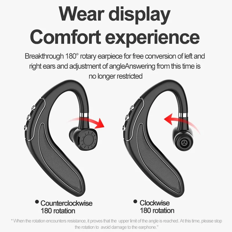 Bluetooth 5 0 Earphone Wireless Headphone Handsfree Headset HMB 18 Earbud For Driver Sport Phone for iPhone Samsung Xiaomi