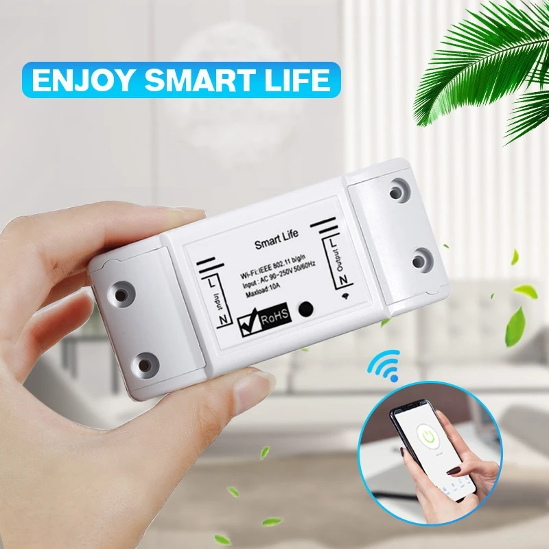 FFYY-Smart Wifi переключатель реле Tuya Smart Life приложение работает для Google Home Mini Alexa Ifttt Модуль Автоматизации умного дома