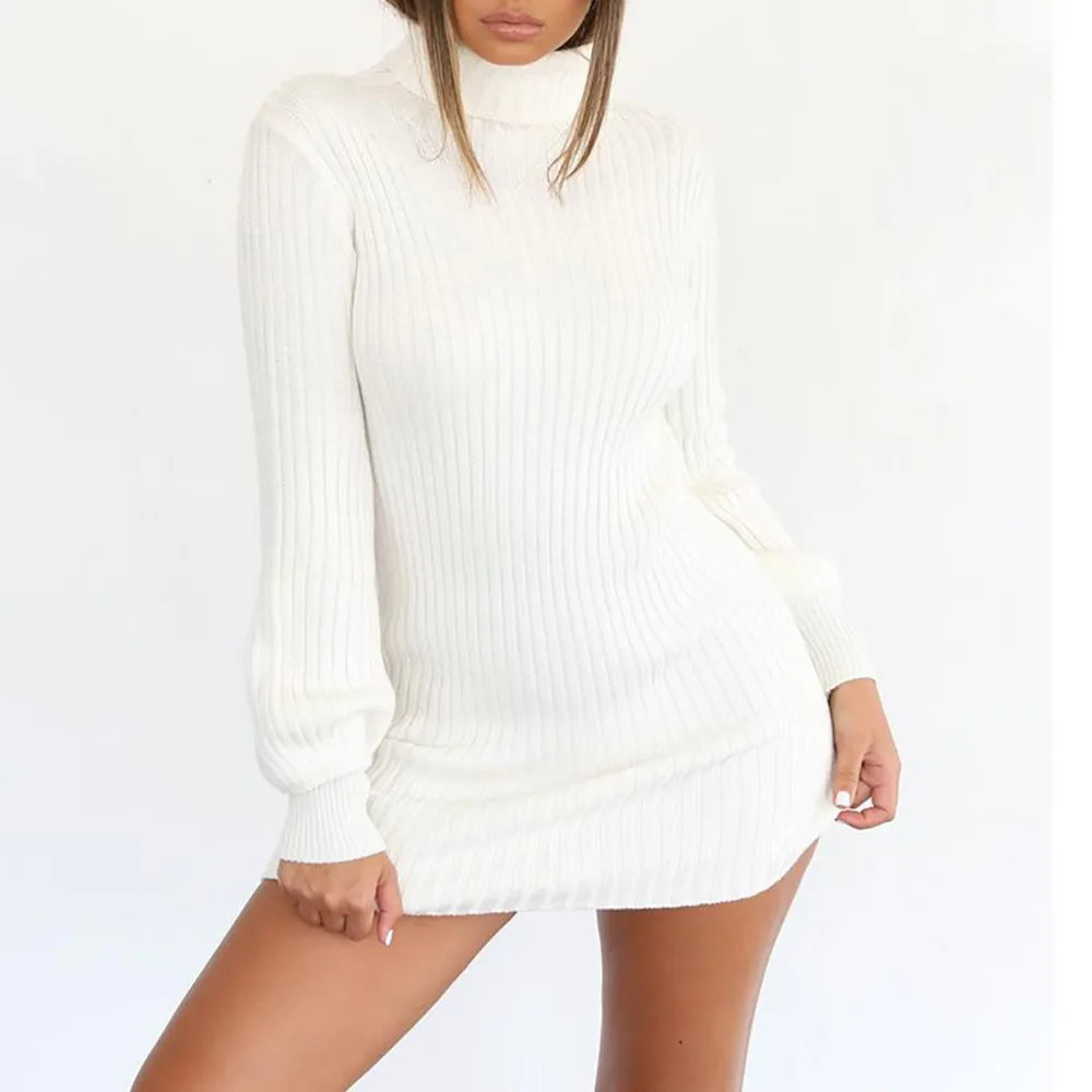 

Autumn Winter Sweater Women Elegant Knit High Elastic Jumper Women Turtleneck Sweaters Casual Female Pullovers Tops Pull Femme