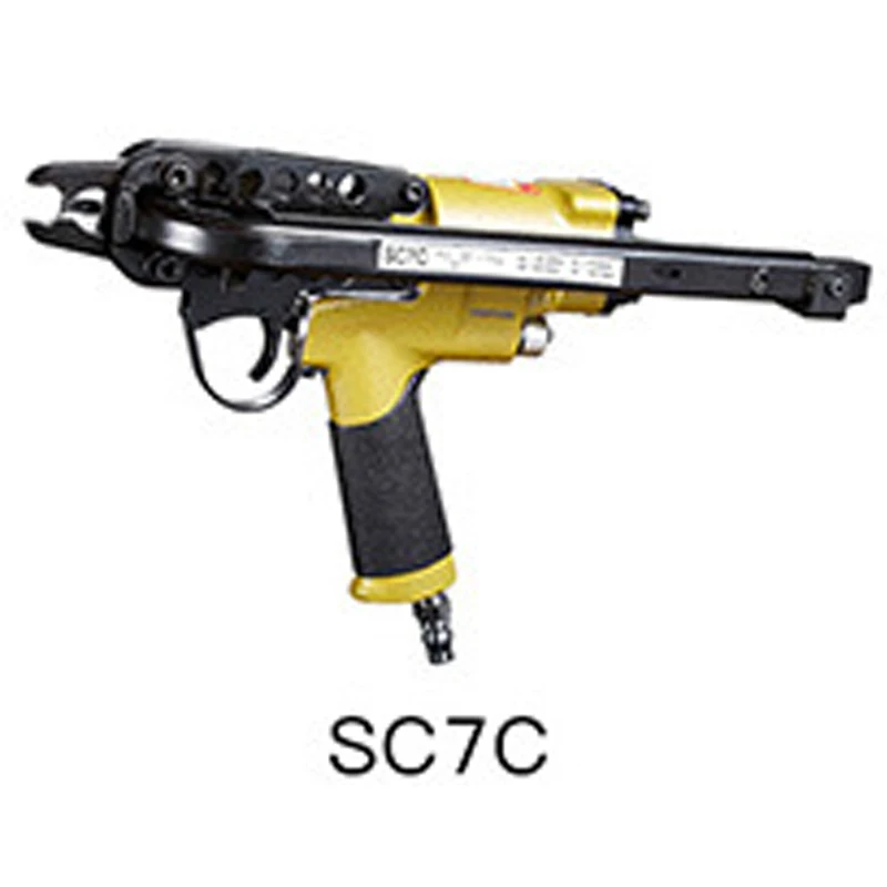 

1PC Handheld Pneumatic C-type Gun Machine Pneumatic Nailer C-type Nail Spray Gun SC7C Pneumatic Strapping Nail Gun Tool