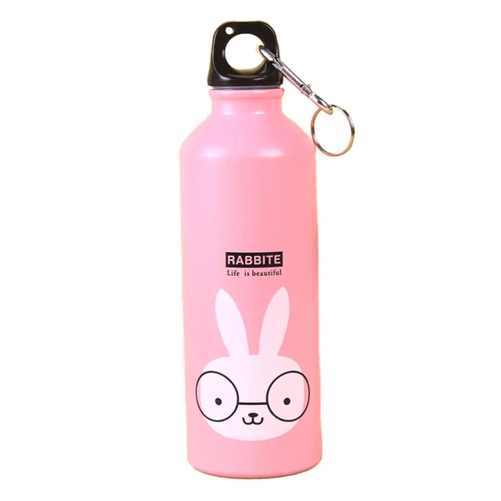 

Lovely Animals Outdoor Portable Sports Bottle Aluminum Alloy Kids Water Bottle Cartoon Animal Pattern Kettle