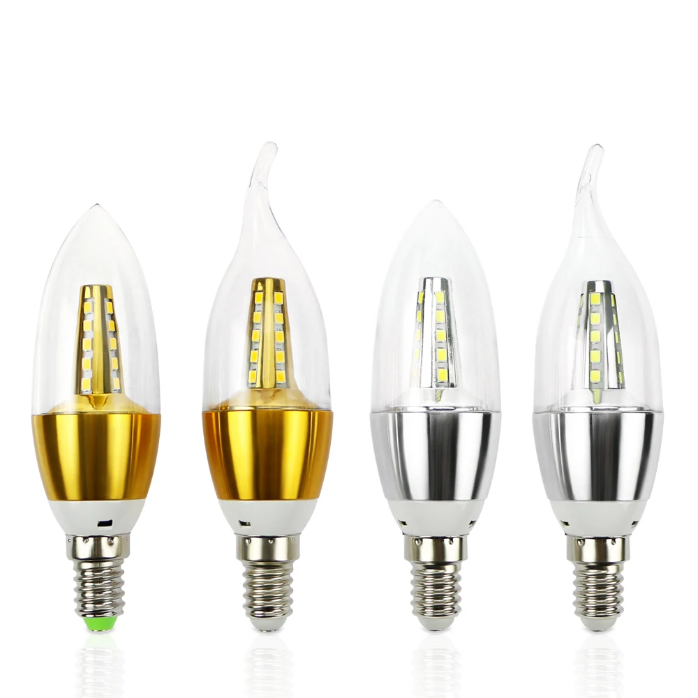 vela pera bombilla 230v bulb tipos E14 velas LED lámparas bombilla dif 