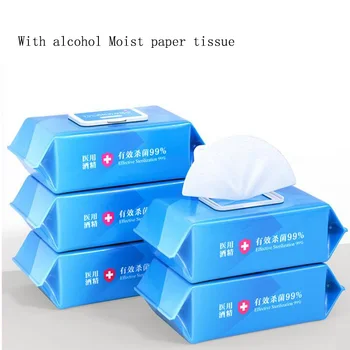 

80Sheet / Pack New with alcohol wet wipes cleaning wipes moist tissue paper