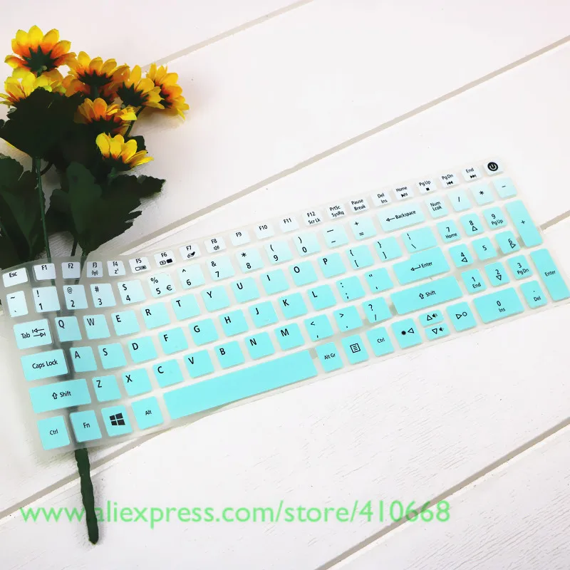 15 6 дюймовый силиконовый чехол клавиатура для Acer Aspire 3 A315 51 53 51G 53G Ex2520 21/31/32/51/53 A515
