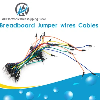

65pcs/Lot New Solderless Flexible Breadboard Jumper wires Cables Bread plate line