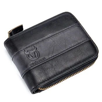 

Leather short cross section first layer cowhide wallet casual change driving certificate multi-function card slot wallet