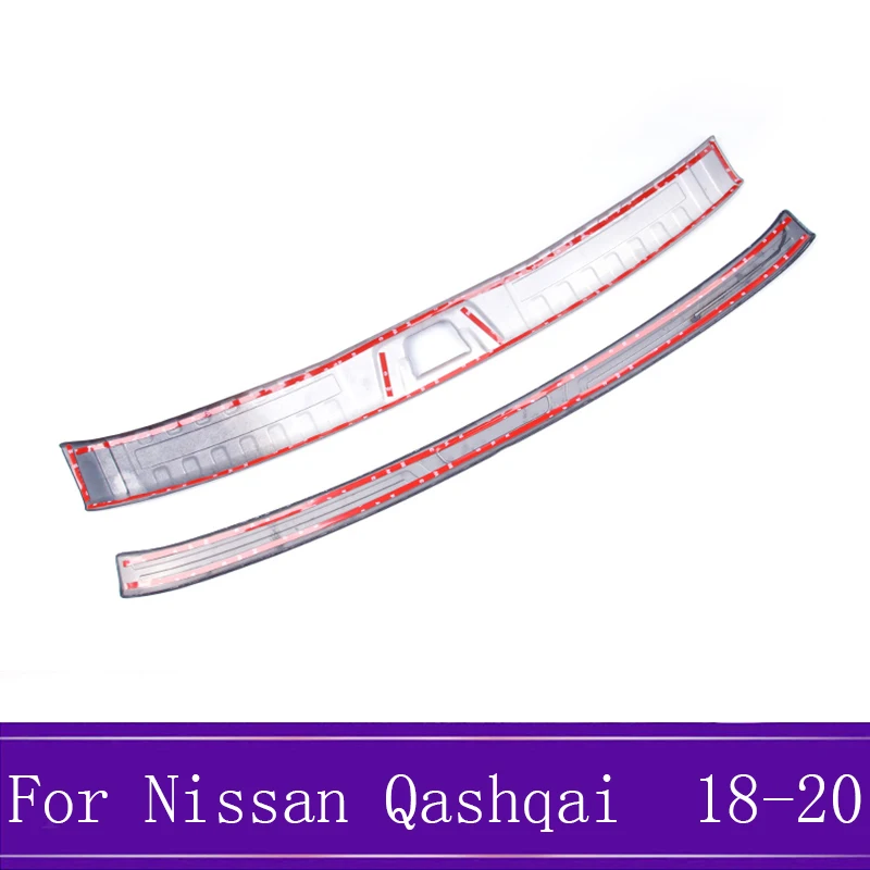 Для Nissan Qashqai J11 Авто Задний бампер протектор Подоконник багажник рельефная пластина отделка- нержавеющая сталь автомобиль Стайлинг аксессуар