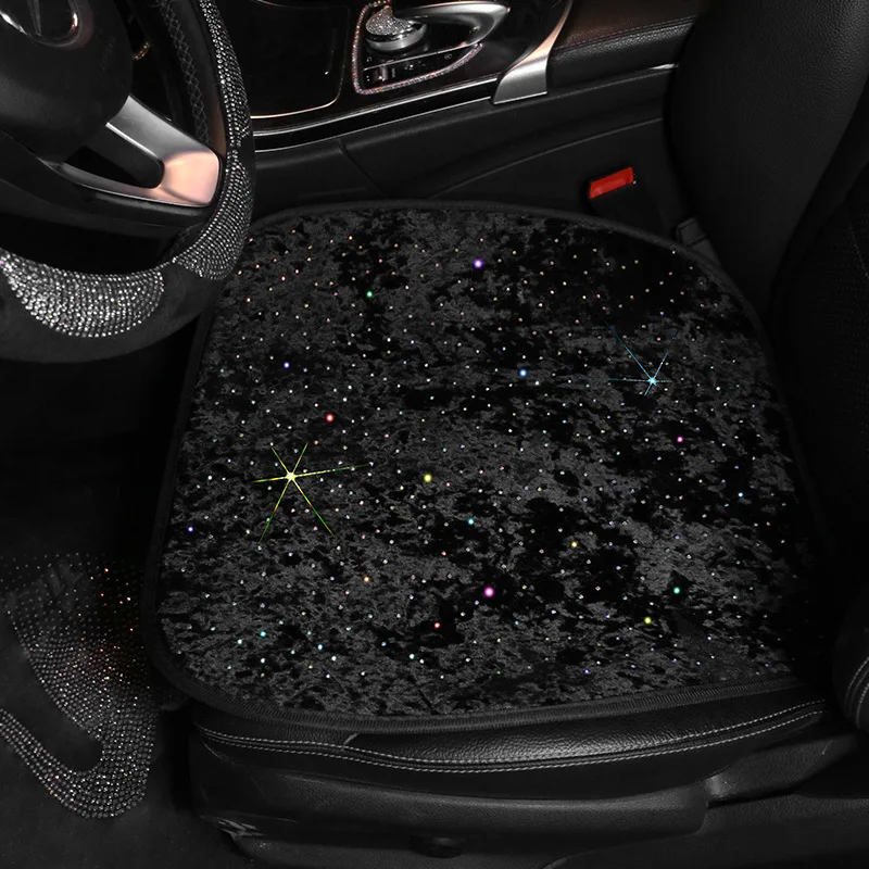 Universal Diamant Stern Auto Sitzbezüge Strass Kurze Plüsch Auto Sitz Matte  Pad Auto Innen Sitzkissen Zubehör Frauen - AliExpress