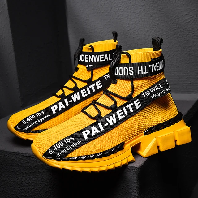 US $19.51 New Style Thick Bottom Running Shoes for Men White Sneakers Outdoor Sport Shoes Man Training Athlet