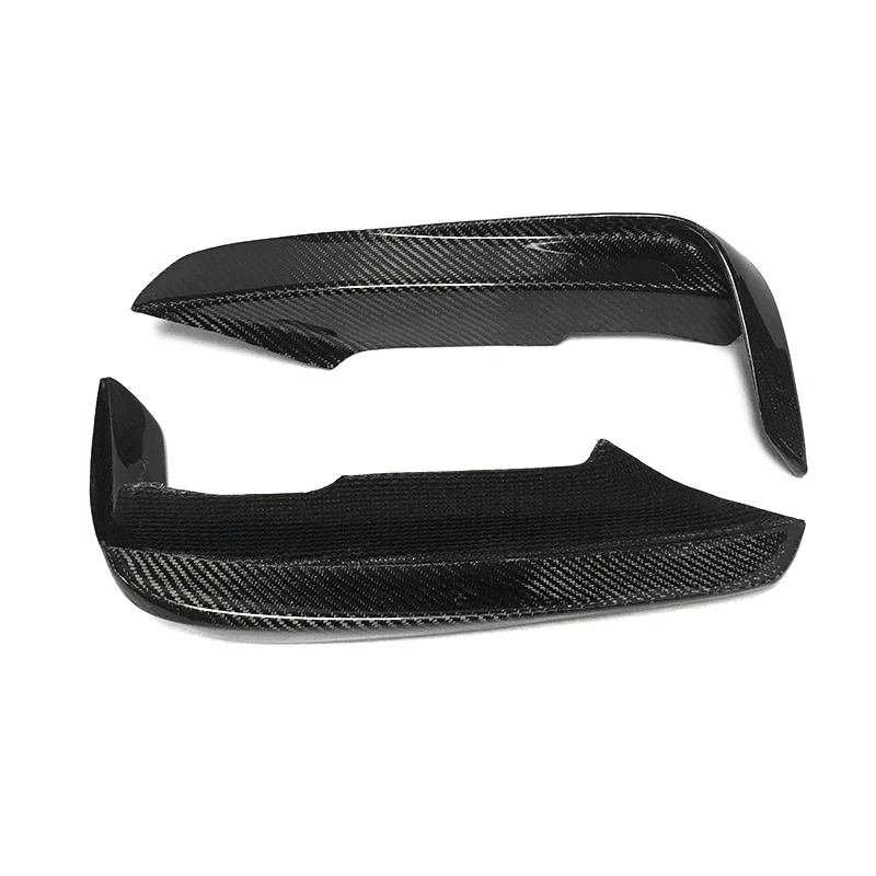 Pair Real Carbon Fiber Front Splitter for BMW F30 2012-2018 M Sport Body Kits Front Fog Lamp Splitter Fins Trim Canards Cover