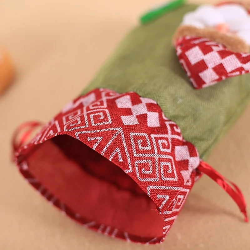 

Drawstring Christmas Gift Bag Party With Snowman/Santa's Candy Box Snack Bag