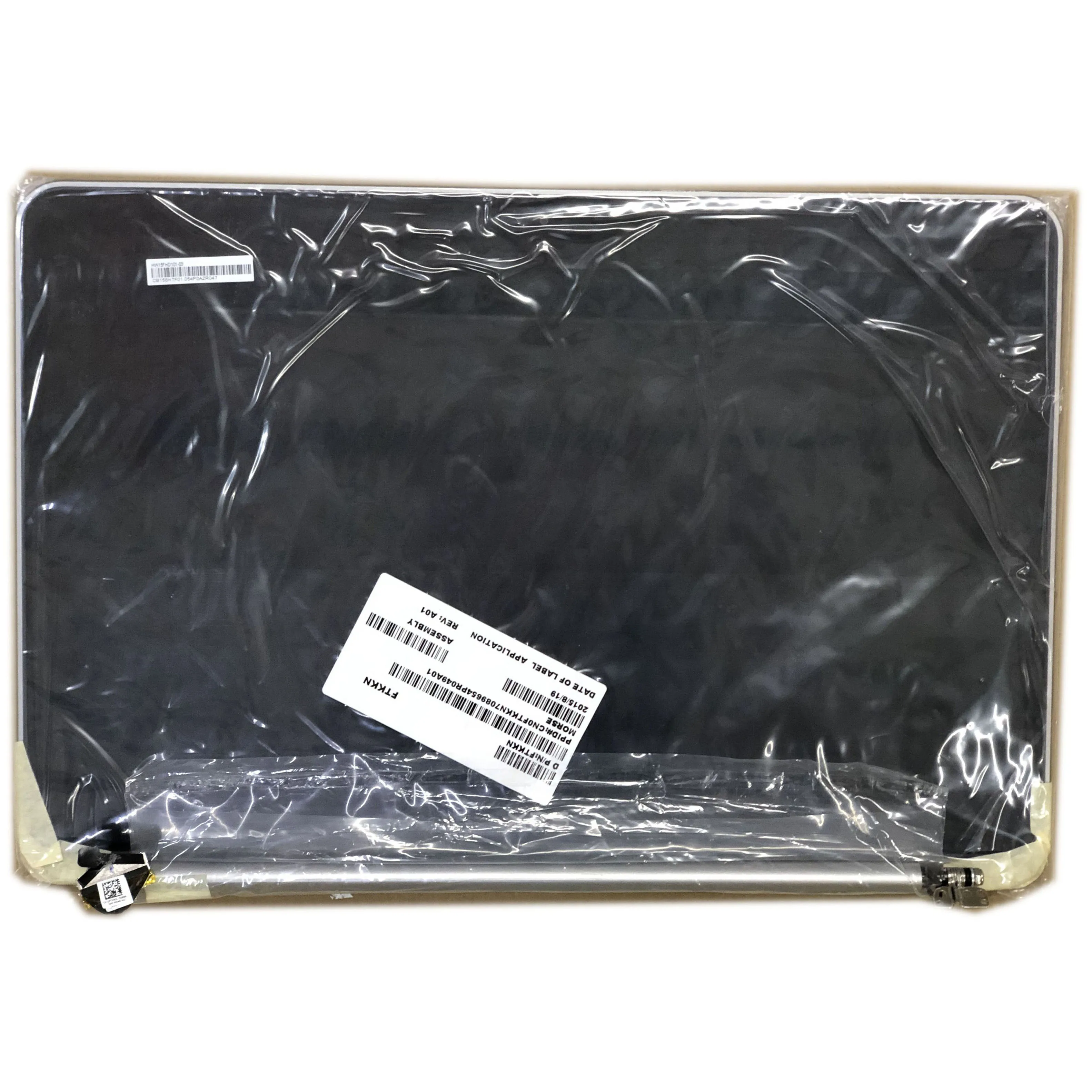 HW15FHD101-03 CB156HTF01 LCD Screen Assembly Complete Upper Half Replacement Parts For DELL XPS 15 L521X PN FTKKN Silver