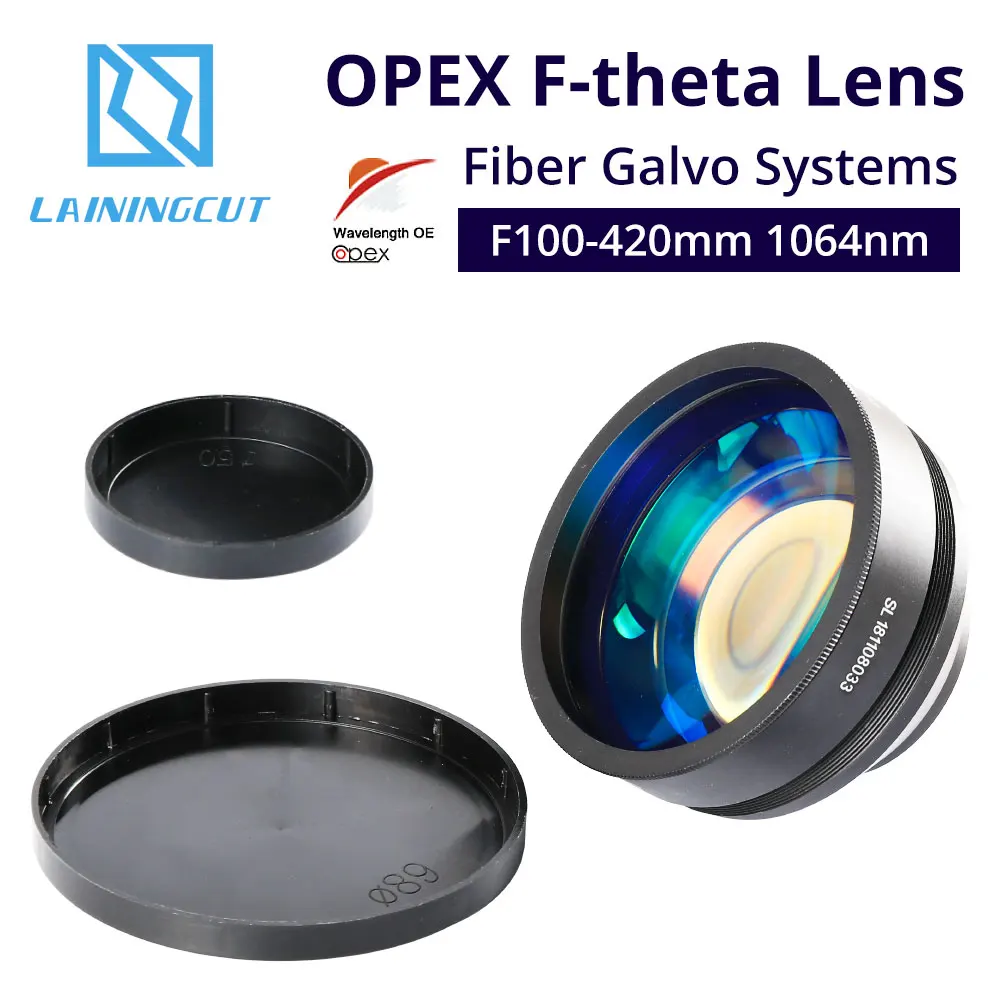 OPEX F-theta объектив поле объектив 1064nm 70x70-300x300mm F100-420nm для 1064nm YAG волоконно-оптическая лазерная маркировочная машина запчасти