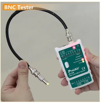 

Mini Pro'sKit MT-7058 Multifunctional BNC Cable Network Tester Wireless Wire Voltage Detecto Cable Tracker Checker