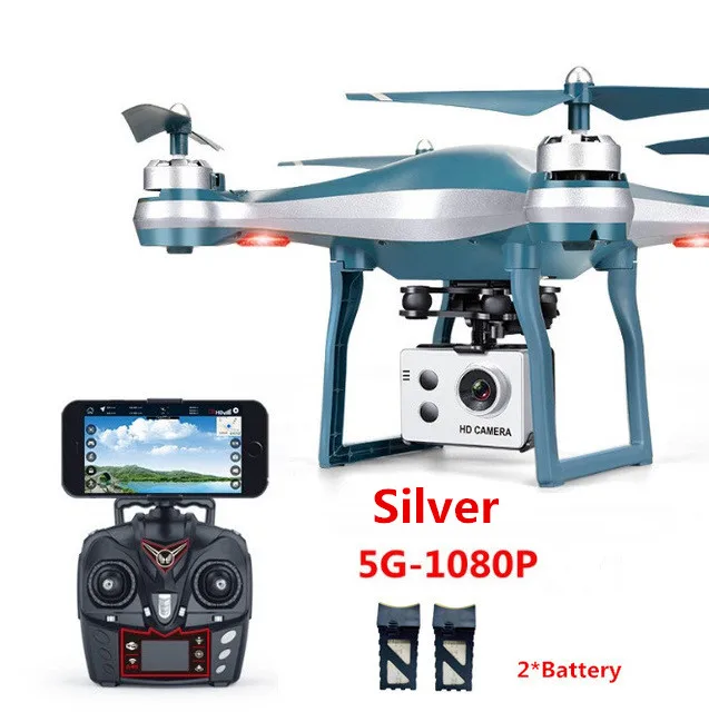 5G 1080P 2battey Gps Дроны с камерой HD ESC камера WiFi FPV Дрон RC Квадрокоптер автоматический возврат вертолет 20 мин Время полета игрушка-Дрон на дистанционном управлении - Цвет: 5G 1080P 2battey