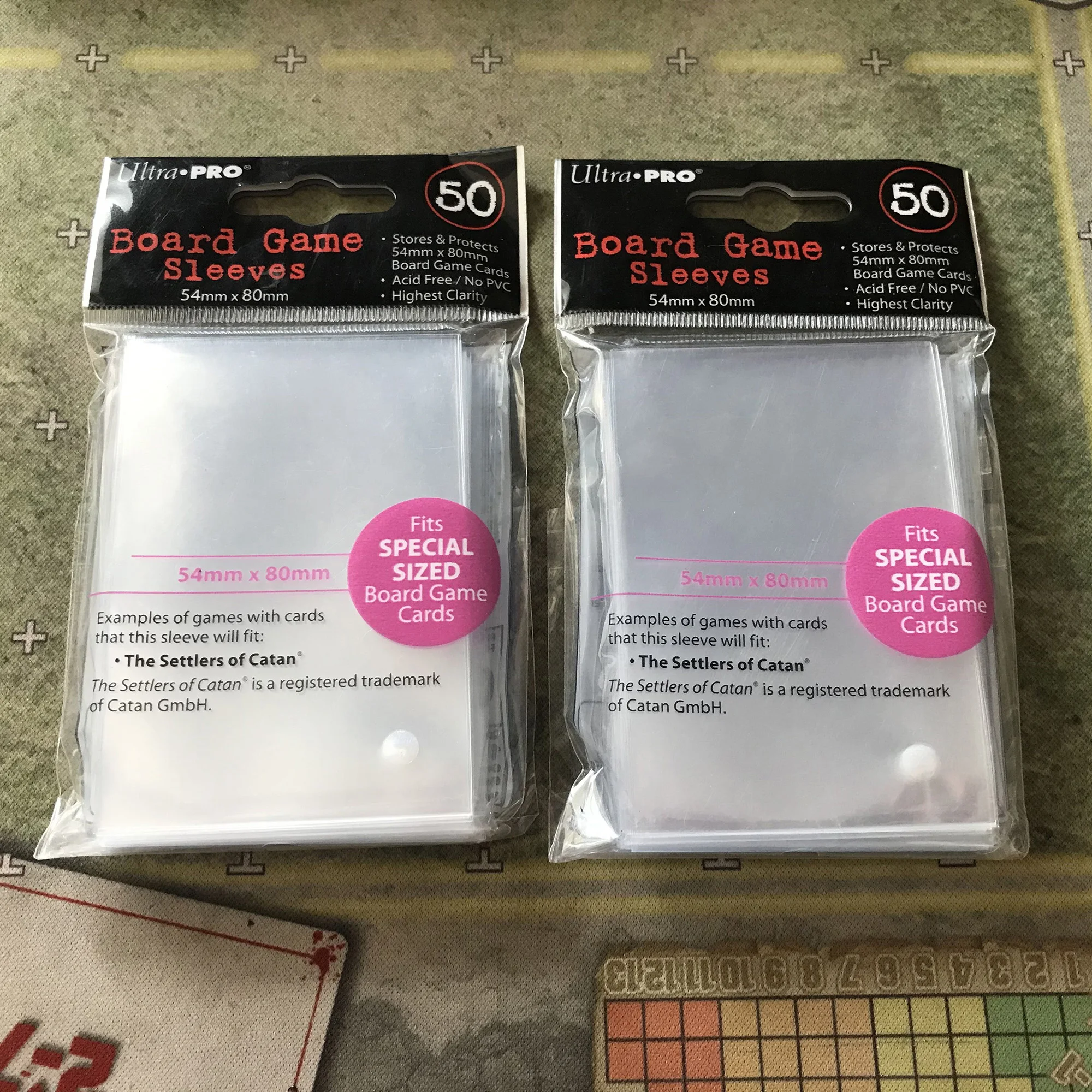 100 Pcs/pack Special Size Card Sleeves, Board Game Cards Sleeves for