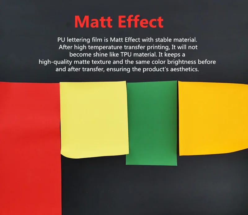 True PU Heat Transfer Vinyl Film 描述 (8)