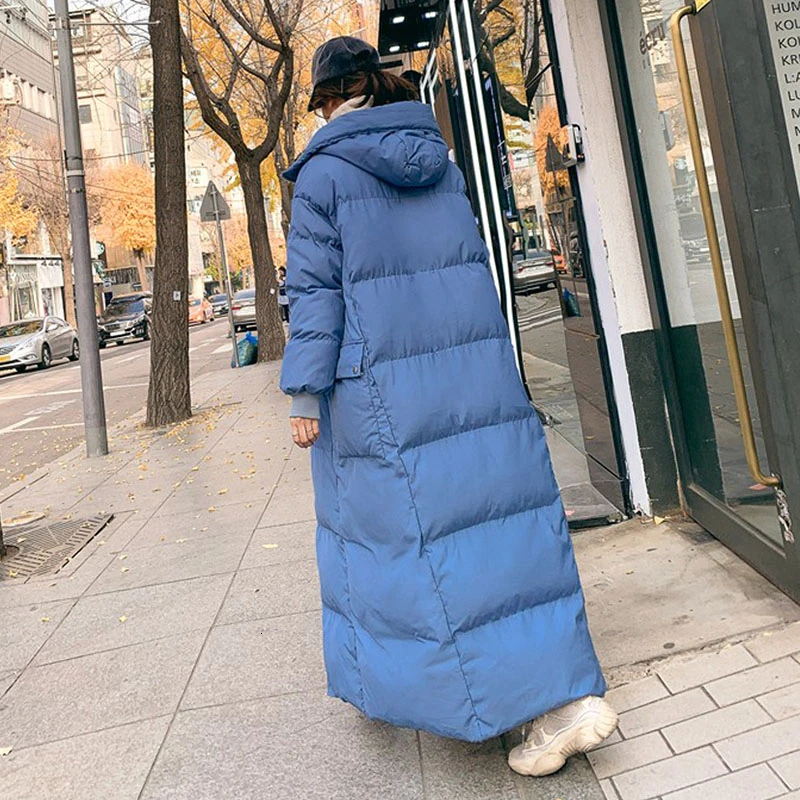 Женская зимняя куртка, теплый пуховик, хлопковая куртка, Толстая теплая Женская куртка, длинная Повседневная пуховая куртка с капюшоном, зимняя верхняя одежда MY212