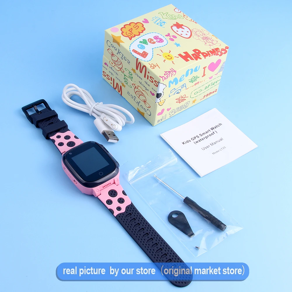 4G Smart Watch LT25 Waterproof children Smartwatch SOS GPS Tracker Phone Watch Video Call kids watch Temperature Y95H PK LT21