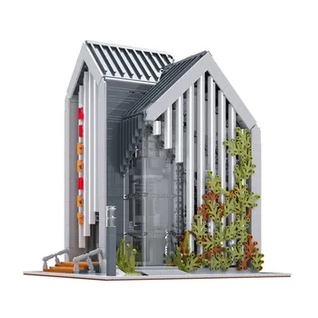 

Compatible with Lespinblocks MOC domestic building blocks street view modern library drawing parts package brickative new