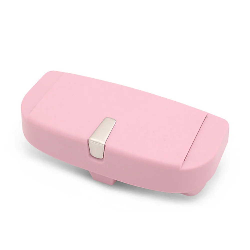 Pink Style 1 Универсальный автомобильный футляр для солнечных очков футляр для очков коробка для хранения Органайзер крепление с зажимом для автомобиля DXY88 - Название цвета: Pink Style 1