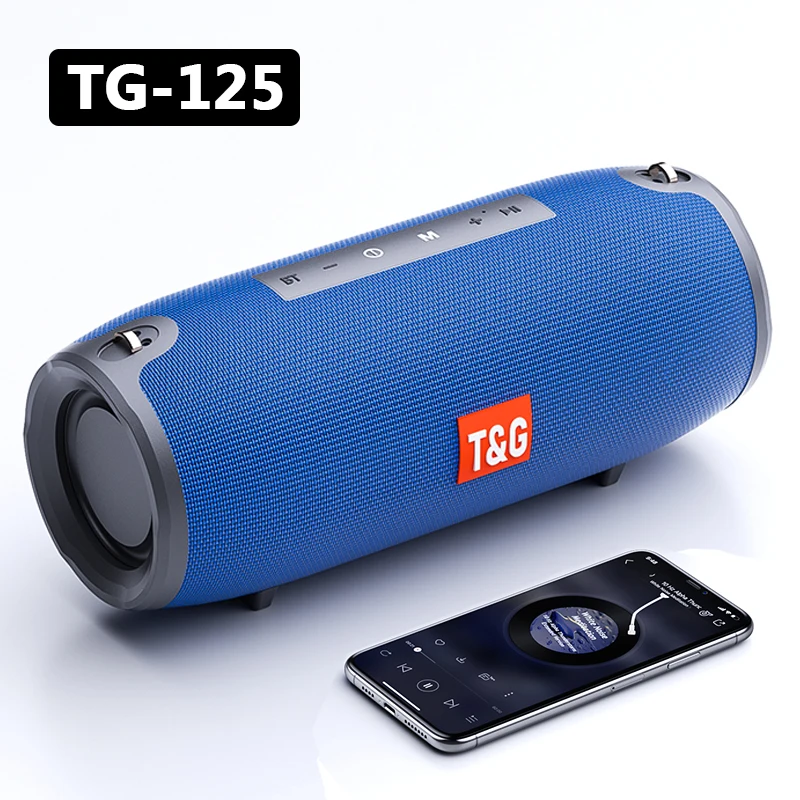 Bluetooth колонка 20 Вт бас водонепроницаемая Портативная FM радио сабвуфер AUX USB TF