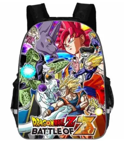Picture color Школьный рюкзак для мальчиков и девочек Saiyan Goku, сумка для книг, подарок, аниме Dragon Ball Z/рюкзак Super Mario, детские школьные рюкзаки для подростков - Цвет: Picture color