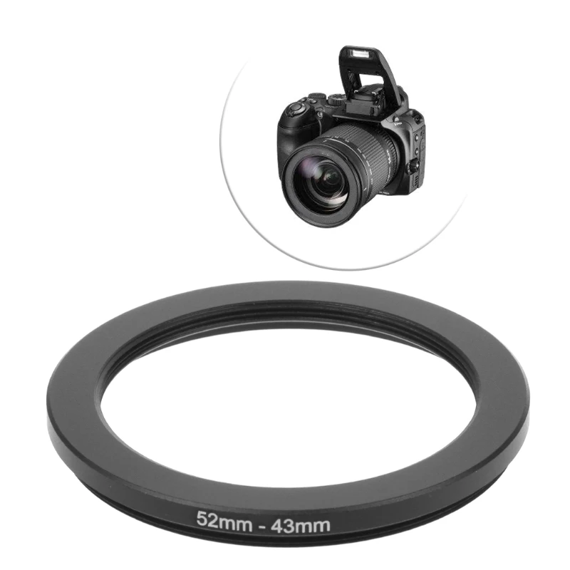 

52mm To 43mm Metal Step Down Rings Lens Adapter Filter Camera Tool Accessory New