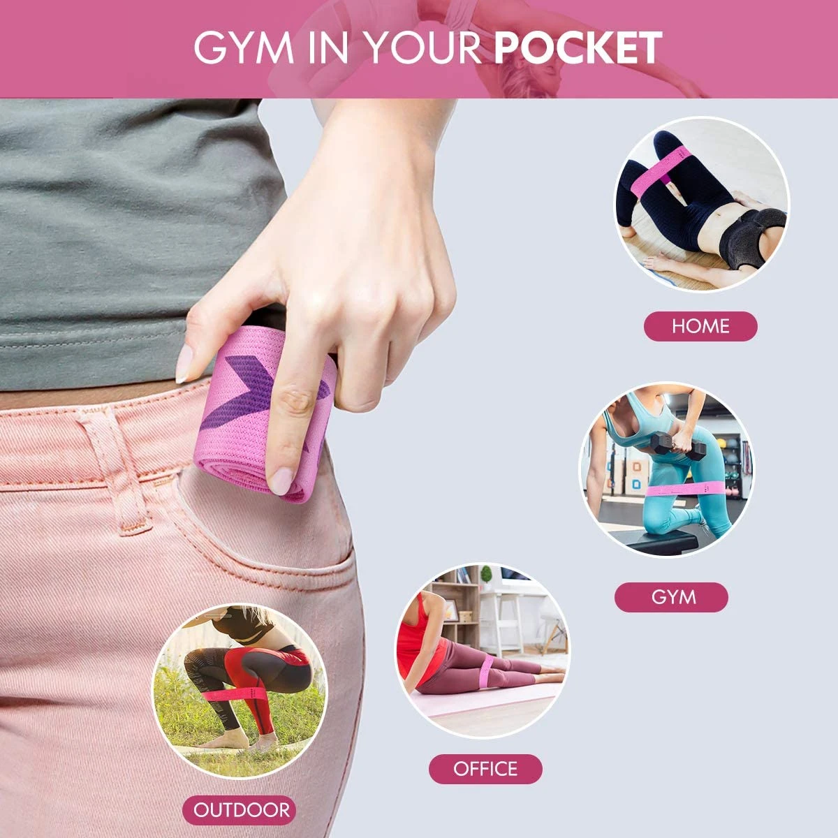 Gym in the pocket resistance band hotsell