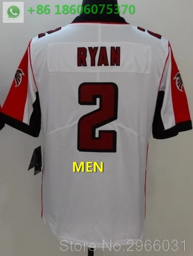 A+++ Качественная мужская футболка для взрослых 2 Matt Ryan 11 Julio Jones 24 devonta freeman Deion Sanders 21 Arizona - Цвет: For men