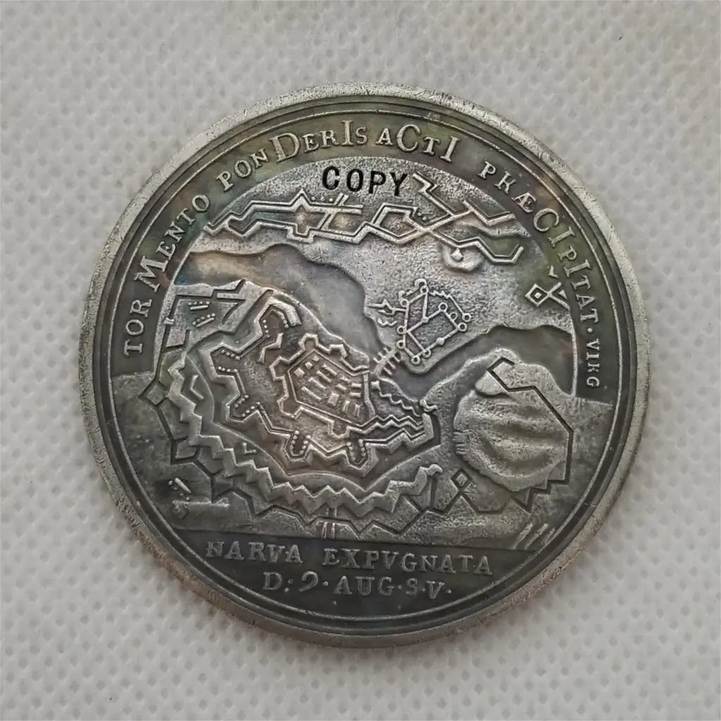 Tpye# 100_русская памятная медаль 50 мм имитация монеты