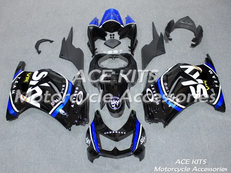 Мотоциклетный обтекатель abs Подходит для Kawasaki Ninja250 2008 2009 2010 2011 2012 корпусные детали пресс-форм ACEKITS Магазин № 0183