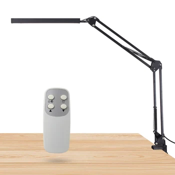

Remote Control Swivel Arm Clip-on Table desk Light Eye Protection Swing Arm Clamp Mount Lamp for Office Home Table Luminaire