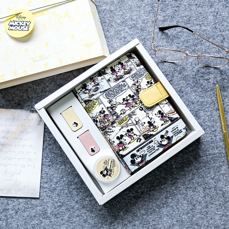 

Cute Happy Mouse Cool A6 Diary Gift Set 80 Sheets Undated Daily Planner+Washi Tape+Bookmark