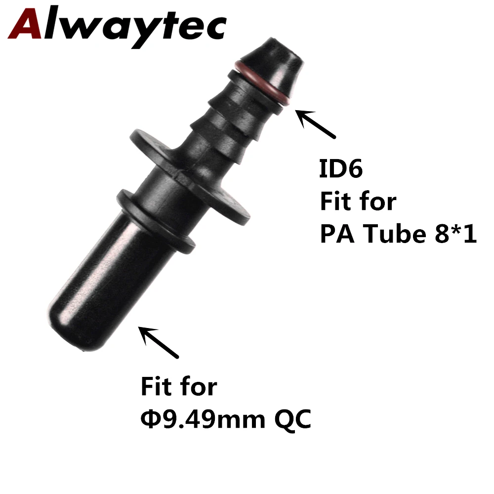 Conectores Rápidos Para Línea De Combustible – 5 Unidades, 9.89mm, Macho Recto, Para Mangueras De 8mm Y 9-10mm