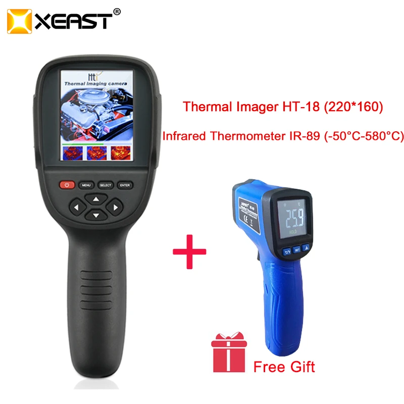 Goedkoop Klhgl Xl In Voorraad Uit Moskou Magazijn HT 18 Handheld Warmtebeeldcamera Infrarood Camera HT18, XE 26 HT 02 Sries