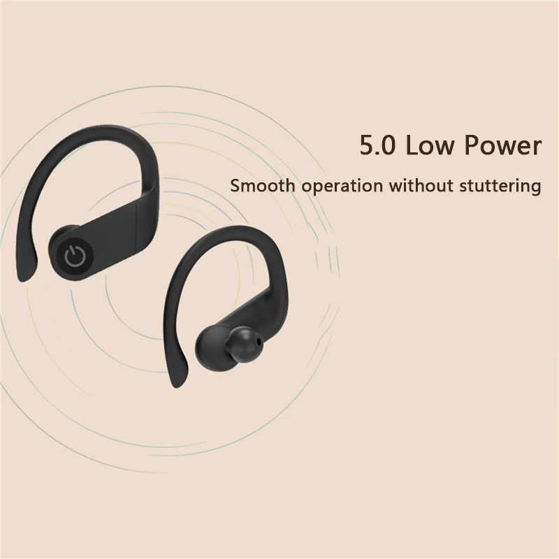 B5 TWS Bluetooth 5,0, беспроводные мини-наушники, наушники с цифровым дисплеем, шумоподавление, спортивные гарнитуры с зарядным отсеком 800 мАч