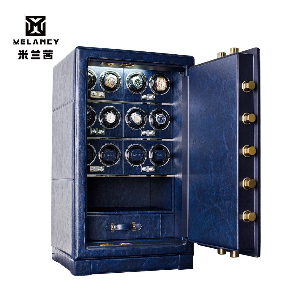 MELANCY Luxury Watch Winder Anti-Theft Safe Fingerprint Recognition Unlock Anti-theft Jewelry Watch Box With TPD 5 Mode Control 4 MELANCY Luxury Watch Winder Anti-Theft Safe Fingerprint Recognition Unlock Anti-theft Jewelry Watch Box With TPD 5 Mode Control - Image 4