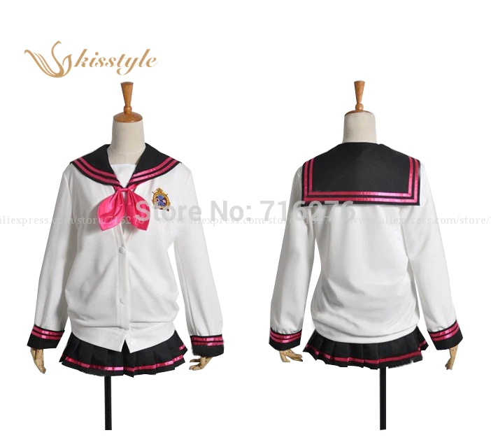 

Kisstyle Fashion Anime Brothers Conflict Asahina Ema Cloth Uniform Cosplay Costume,Customized Any Size