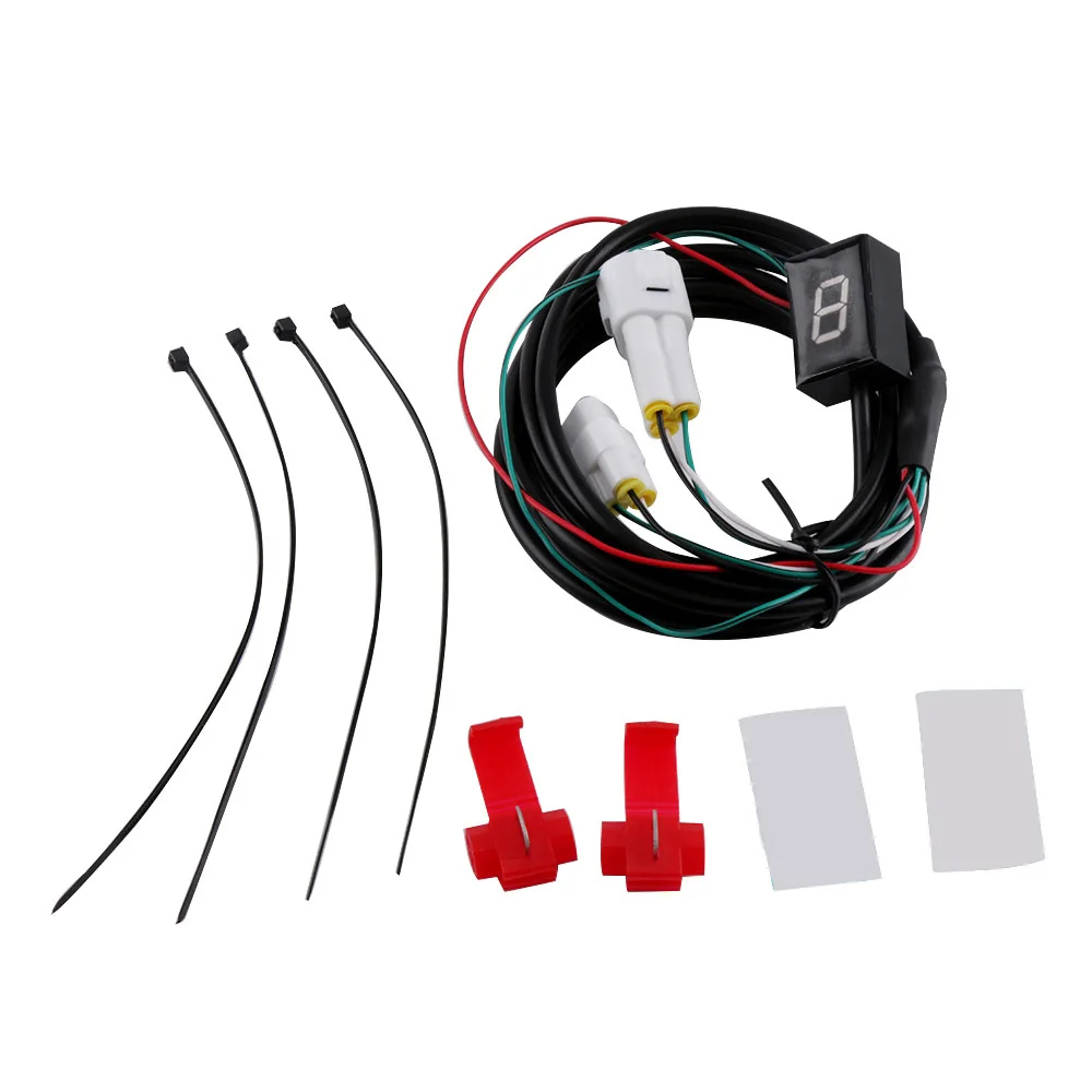 Светодиодный индикатор для мотоцикла с цифровым редуктором 1-6Level Ecu Plug sensor для Yamaha speed gear display Indicator