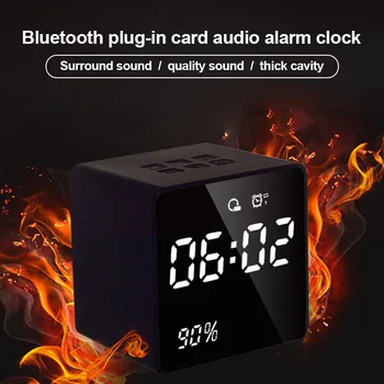 

LED Screen Alarm Clock Radio Power Display Digital Clock Bluetooth Speakers QJY99