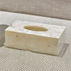Natural Shell Tissue Boxes European Western Restaurant Napkin Box Bedroom Desktop Draw Paper Organizer Home Decoration Modern 1
