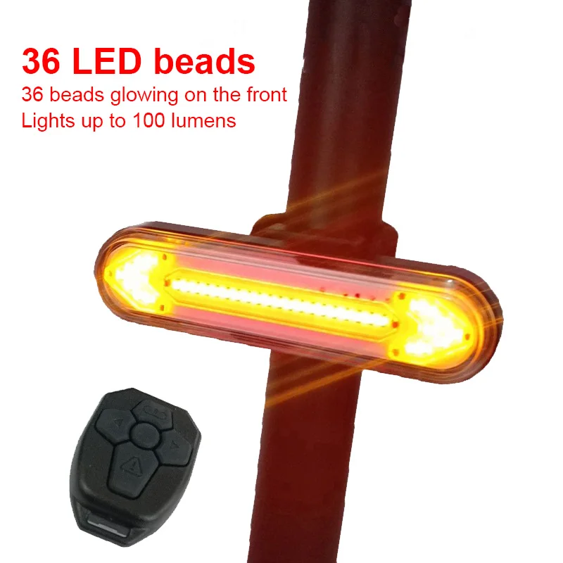 

Bicycle Rear Light Wireless Remote Control Rechargeable LED Bike Rear Light Bicycle Turn Signal Taillight Cycling Accessories