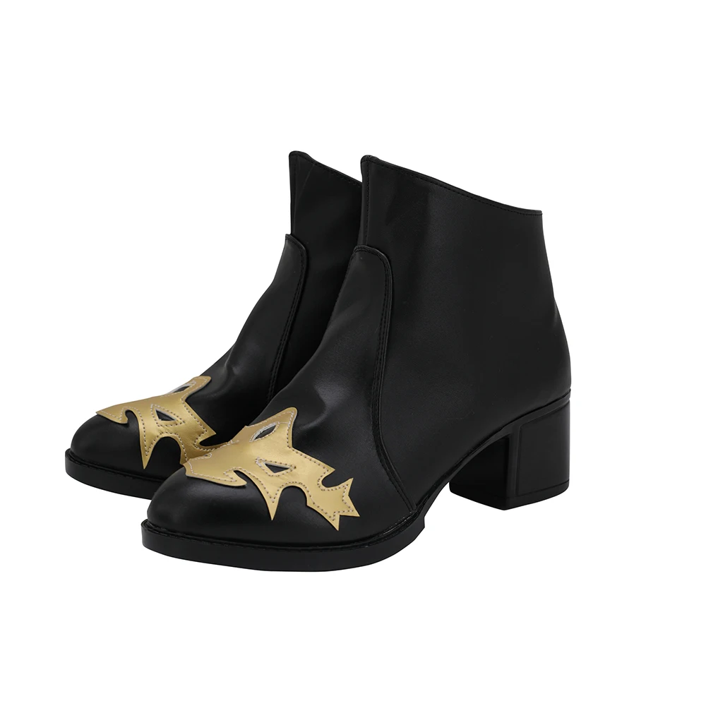 Black Butler Dream 100 Sun Awakening Ciel Phantomhive Cosplay Boots Black Shoes Custom Made Any Size (4)