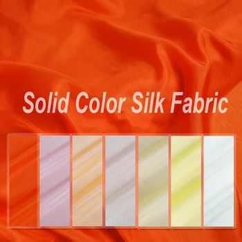 

112CM Wide 8MM Thin Solid Color Silk Habotai Fabric Good for Summer Dress Skirt Shirt Pants JH211