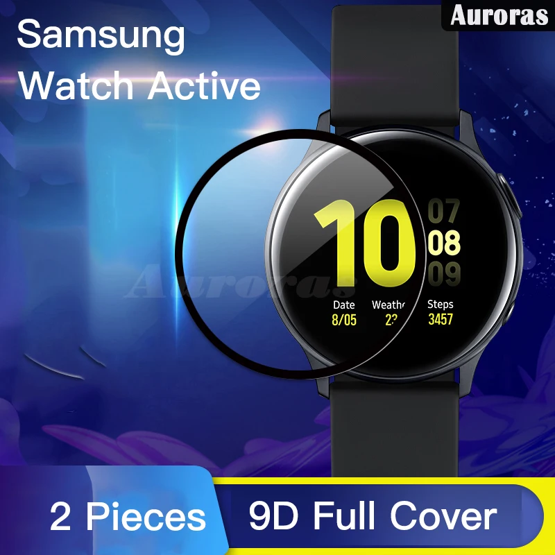 2 шт защитное покрытие из закаленного стекла для samsung Galaxy Watch Active 1 Samrt Защитная пленка для часов Active 2