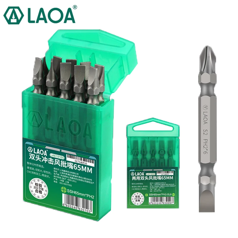 

Биты для шуруповерта LAOA PH2, 65 мм, 10 шт.